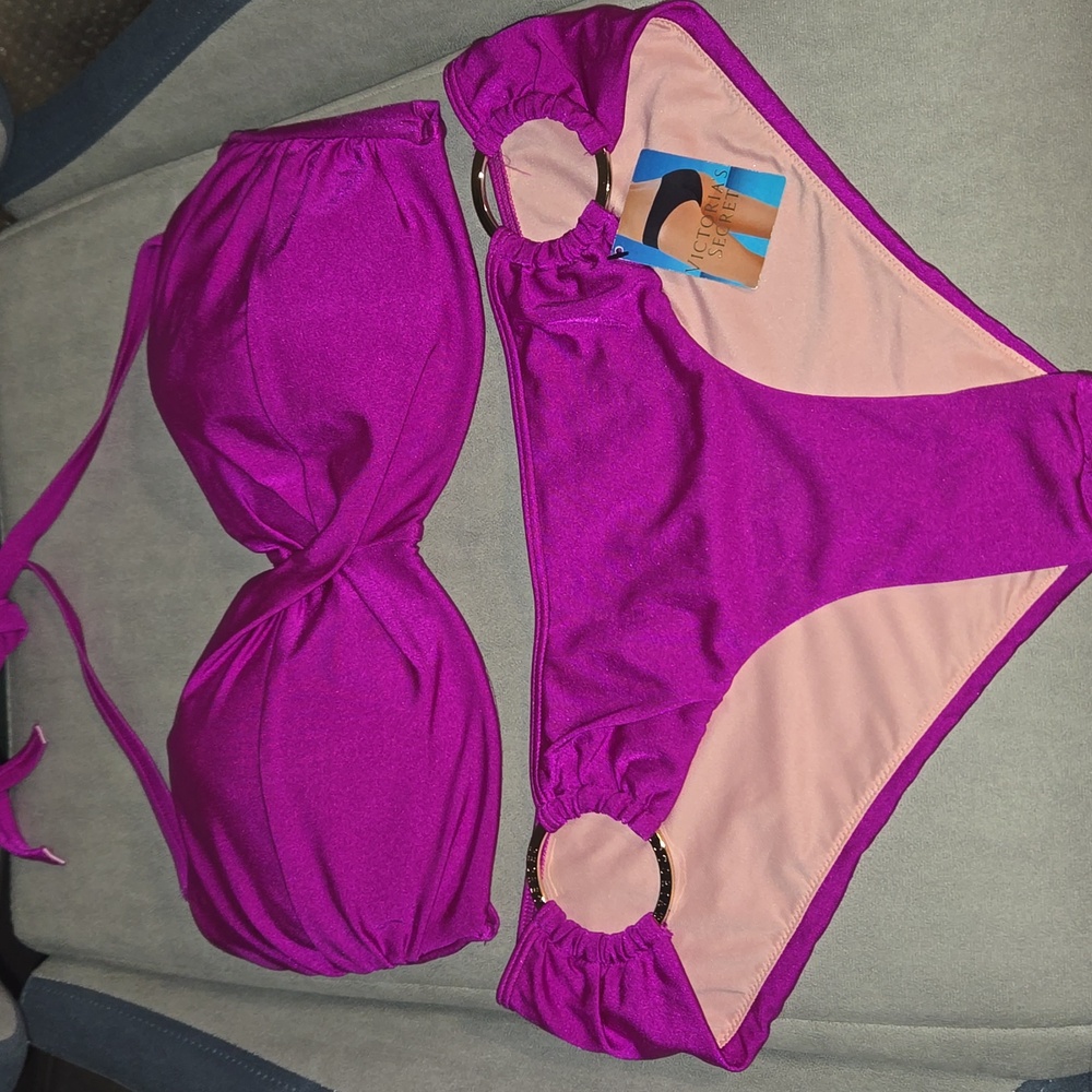 Victoria's Secret Magenta Bikini Set